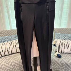 Athleta Black Zippered Leggings, size small